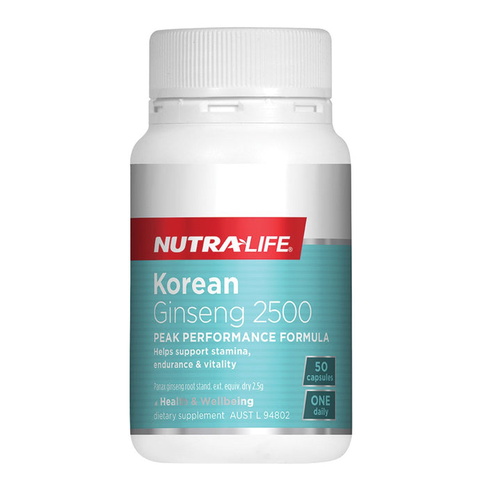 Nutralife Korean Ginseng 2500, 50 Capsules