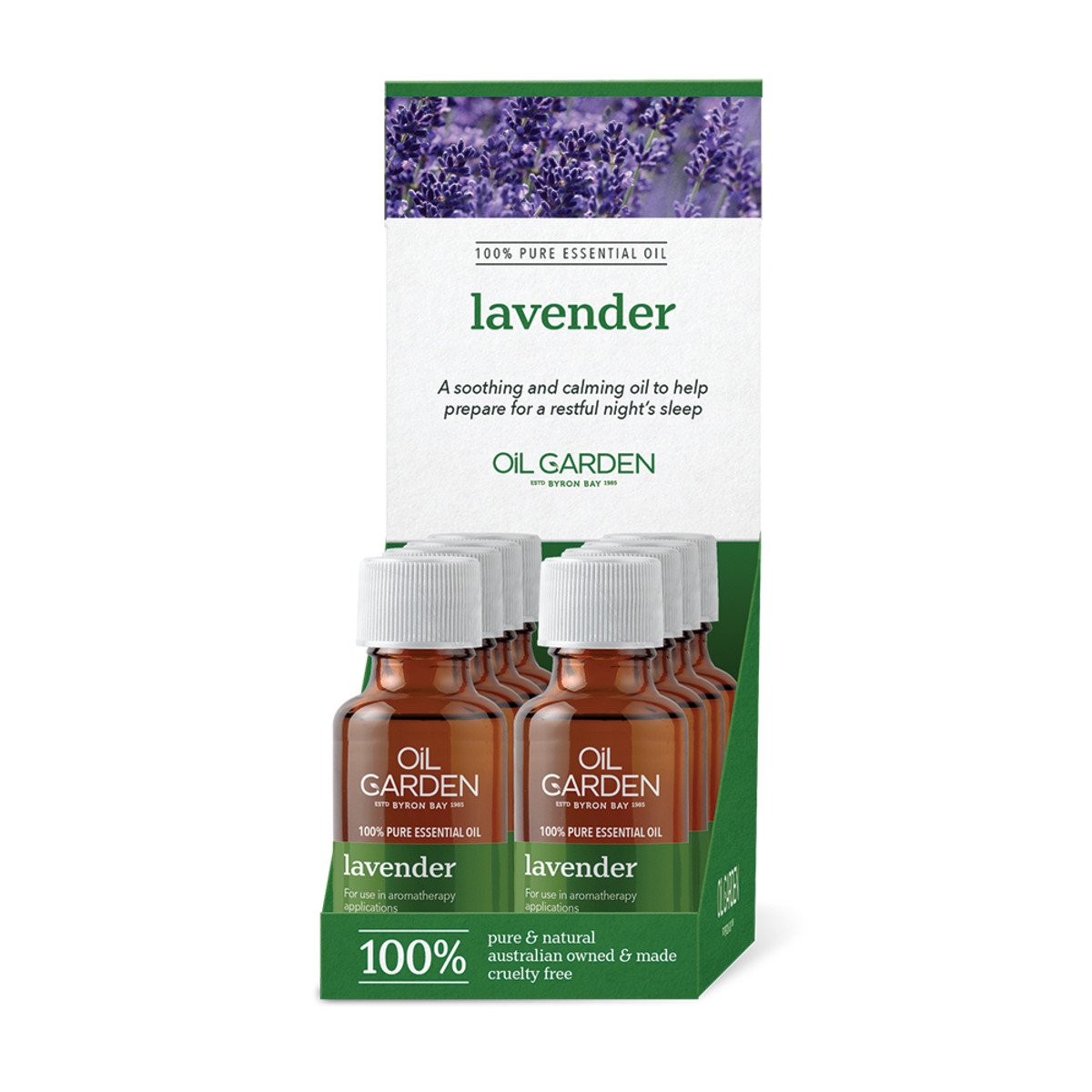 Oil Garden Lavender 25ml x 8 Counter Unit