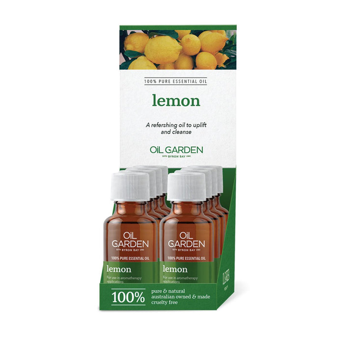 Oil Garden Lemon 25ml x 8 Counter Unit