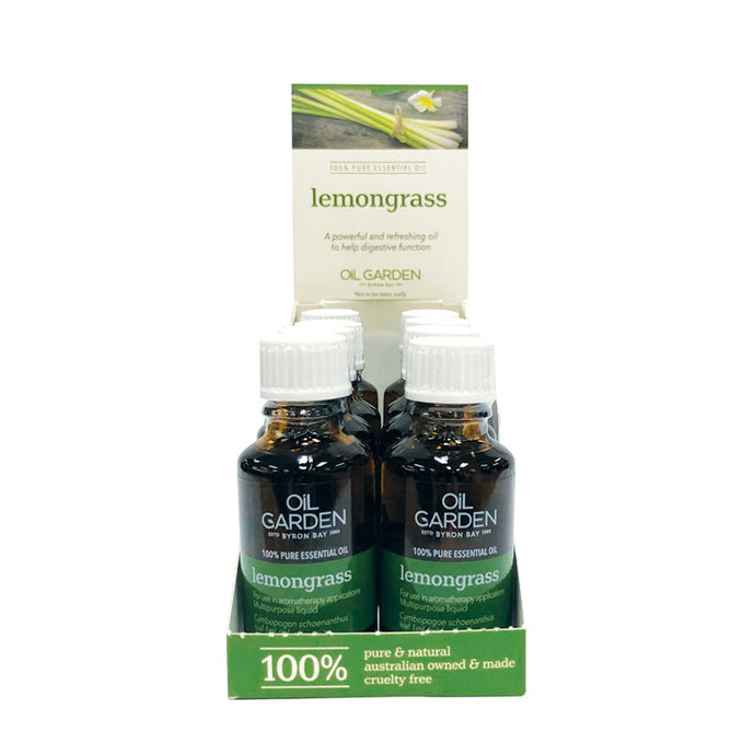 Oil Garden Lemongrass 25ml x 8 Counter Unit