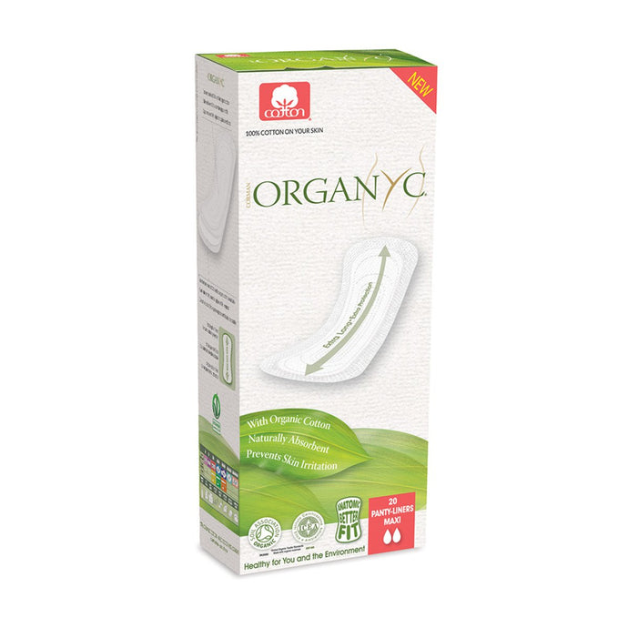 Organyc Panty Liners Flat- Maxi x 20 Pack