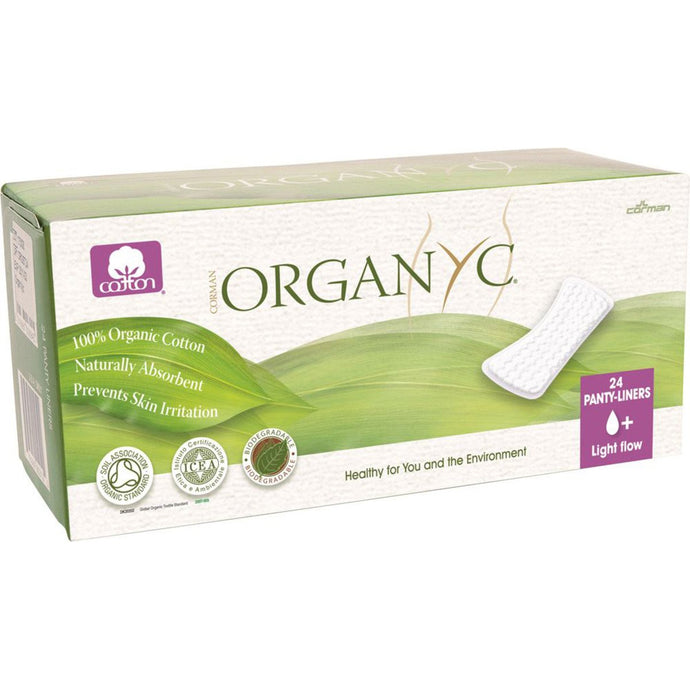 Organyc Panty Liners Light Flow (Flat) x 24 Pack