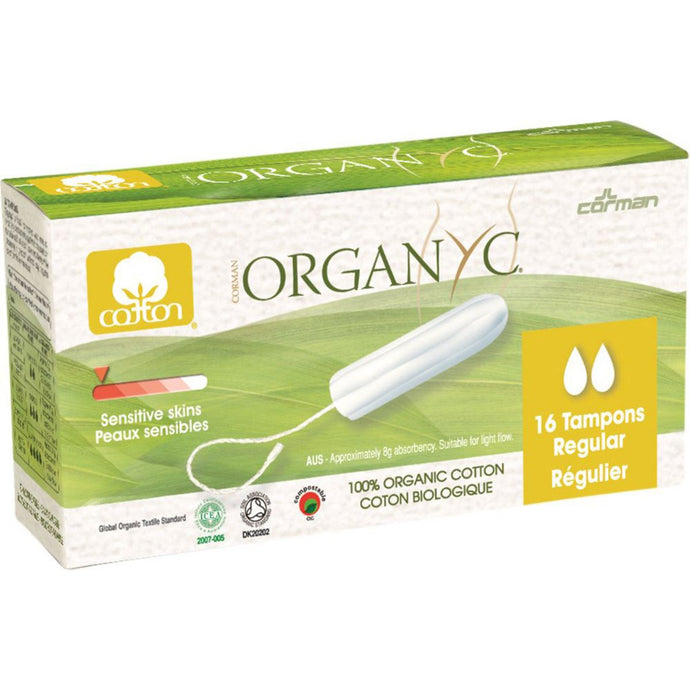 Organyc Tampons Regular x 16 Pack