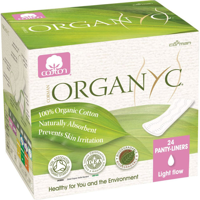 Organyc Ultra Thin Panty Liners-Light x 24 Pack