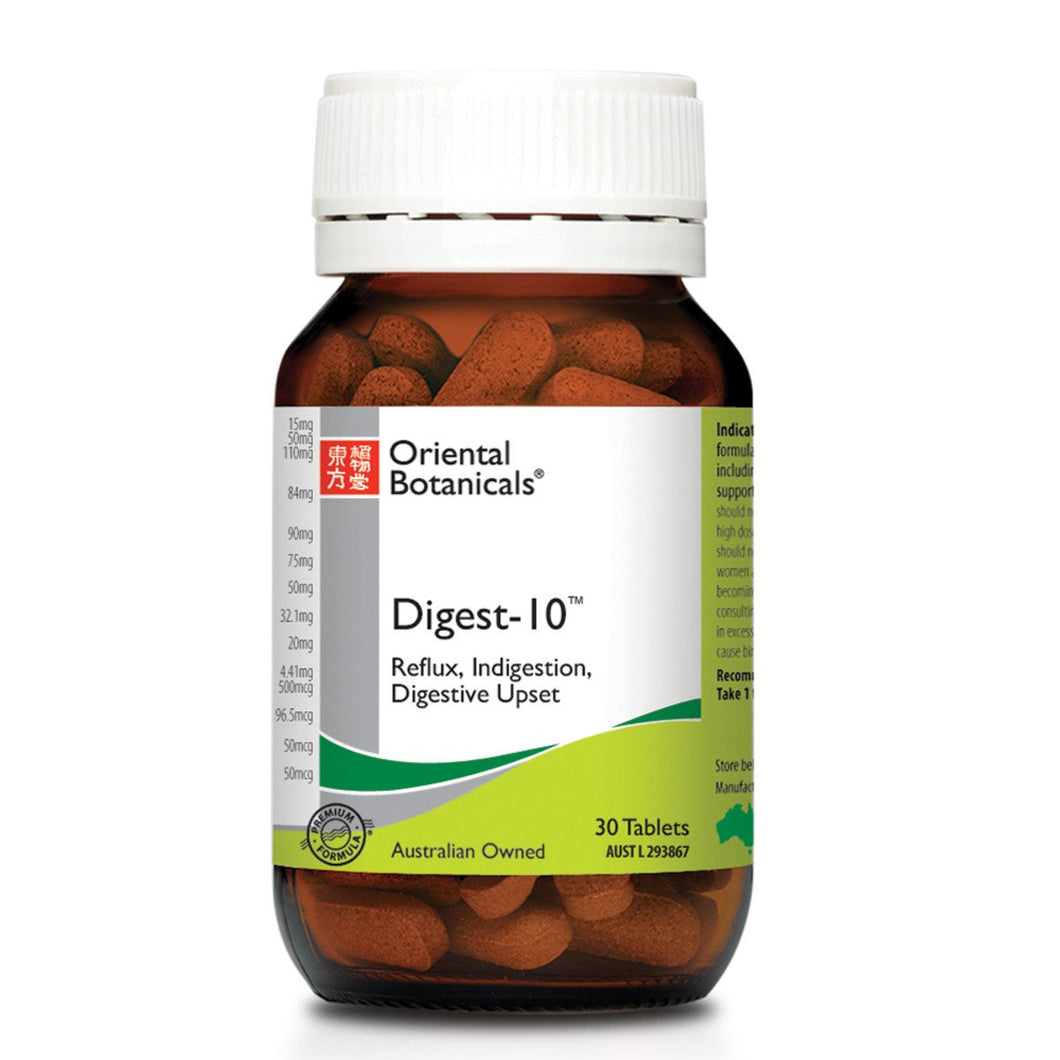 Oriental Botanicals Digest 10, 30 Tablets