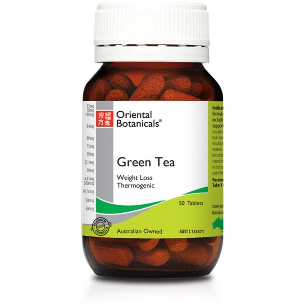 Oriental Botanicals Green Tea 50 Tablets