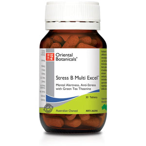 Oriental Botanicals Stress B Multi Excel 30 Tablets