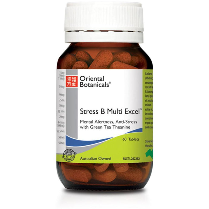 Oriental Botanicals Stress B Multi Excel 60 Tablets