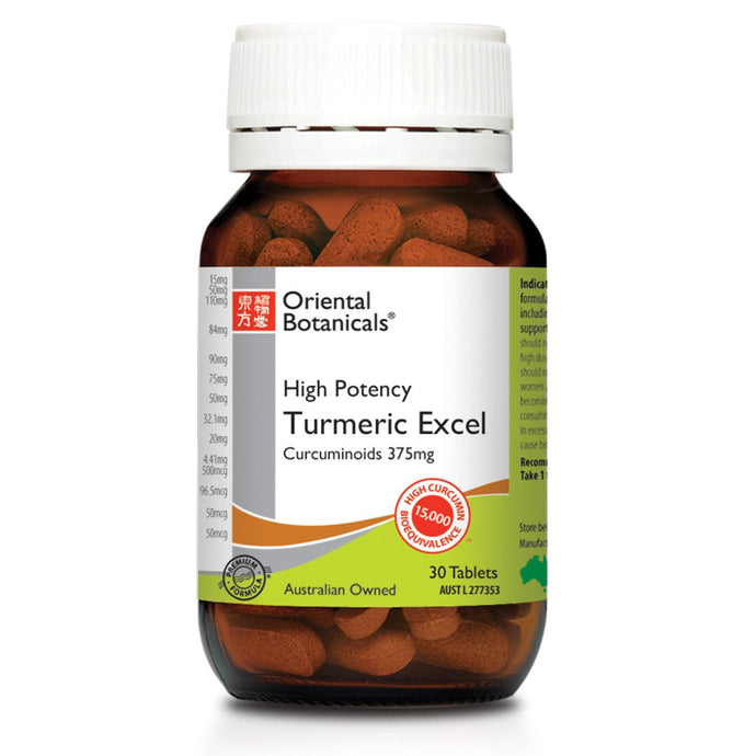 Oriental Botanicals Turmeric Excel 30 Tablets