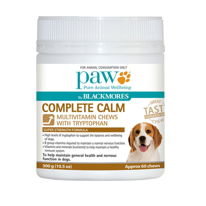 Paw Complete Calm Multivitamin Chews With Tryptophan 300g(Approx 60 Chews)