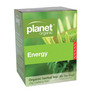 Planet Organic Energy Herbal Tea x 25 Tea Bags