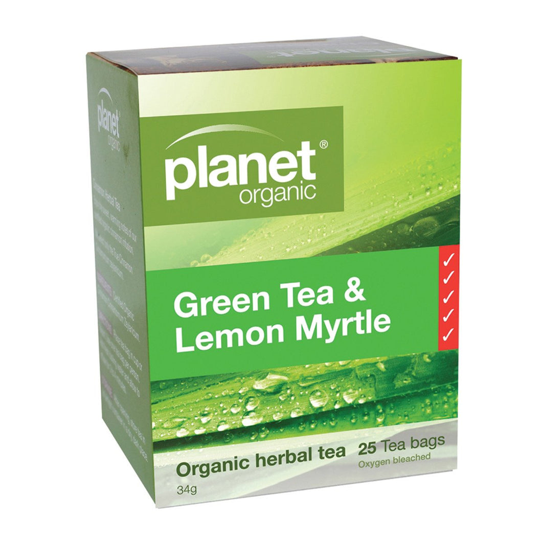 Planet Organic Green Tea Lemon Myrtle x 25 Tea Bags