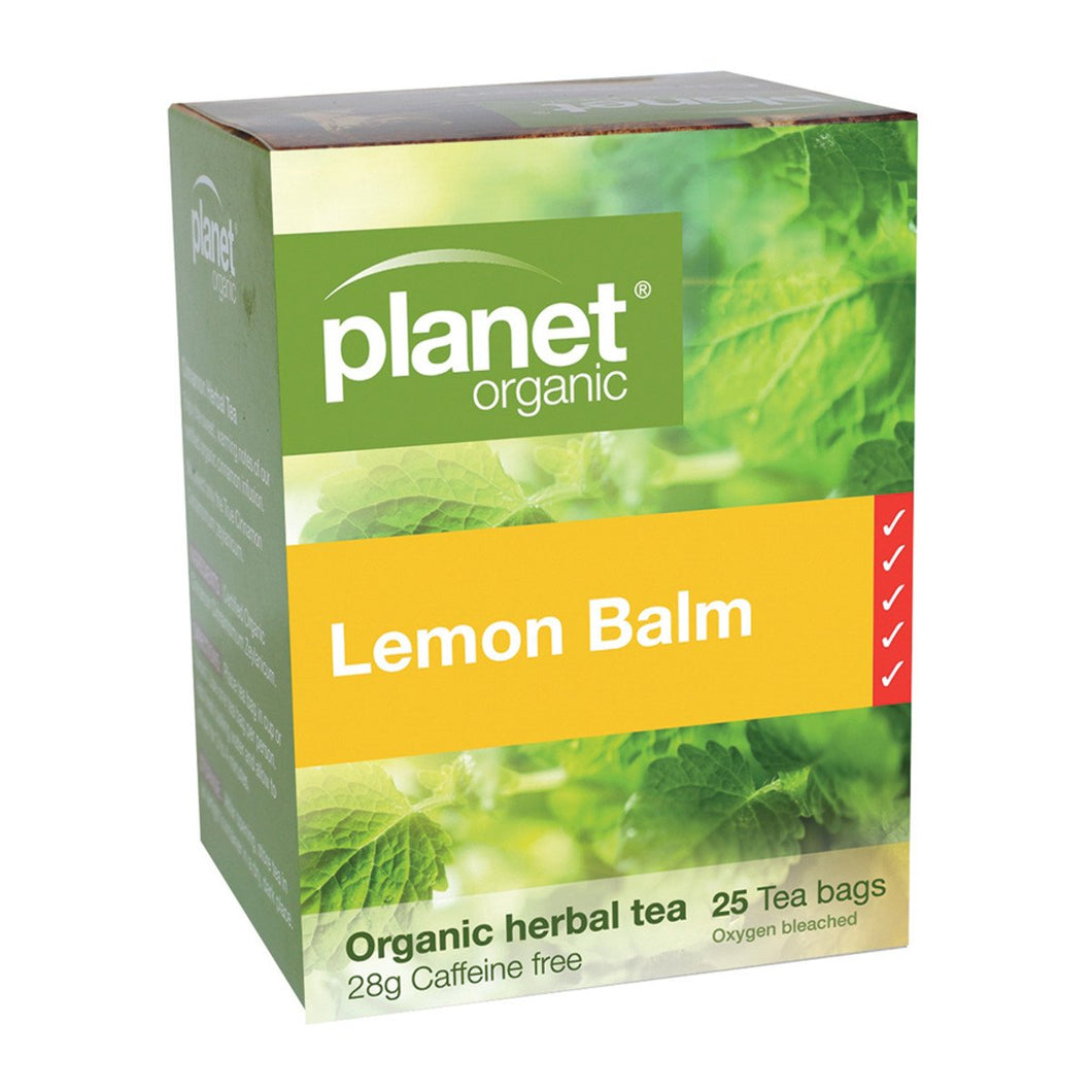 Planet Organic Lemon Balm Herbal Tea x 25 Tea Bags