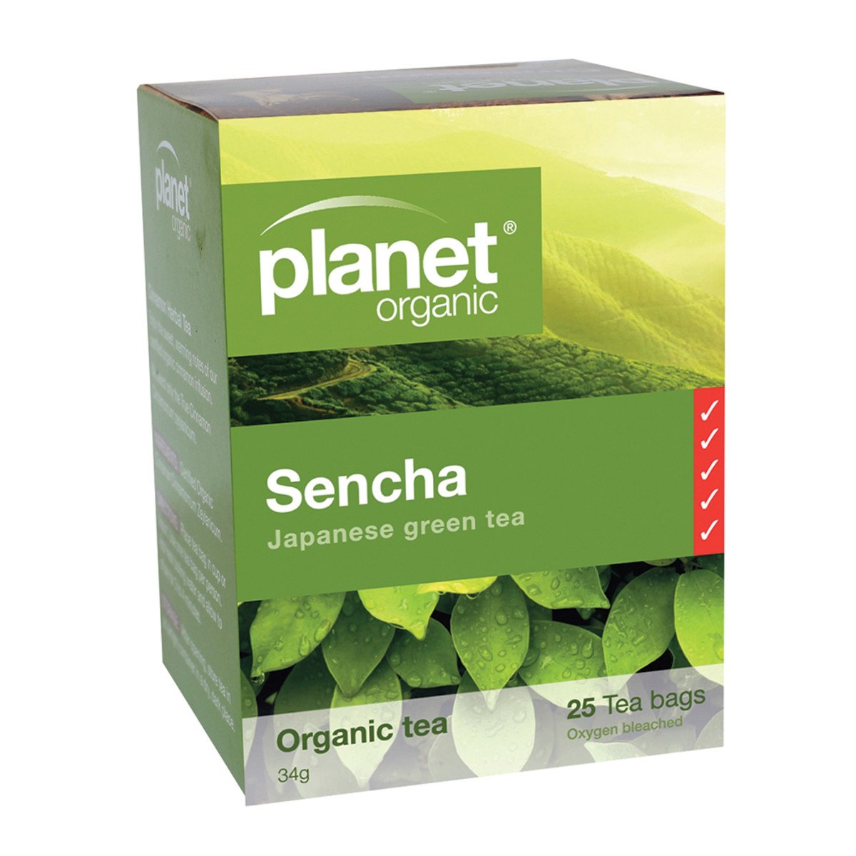 Planet Organic Sencha Japanese Green Tea x 25 Tea Bags