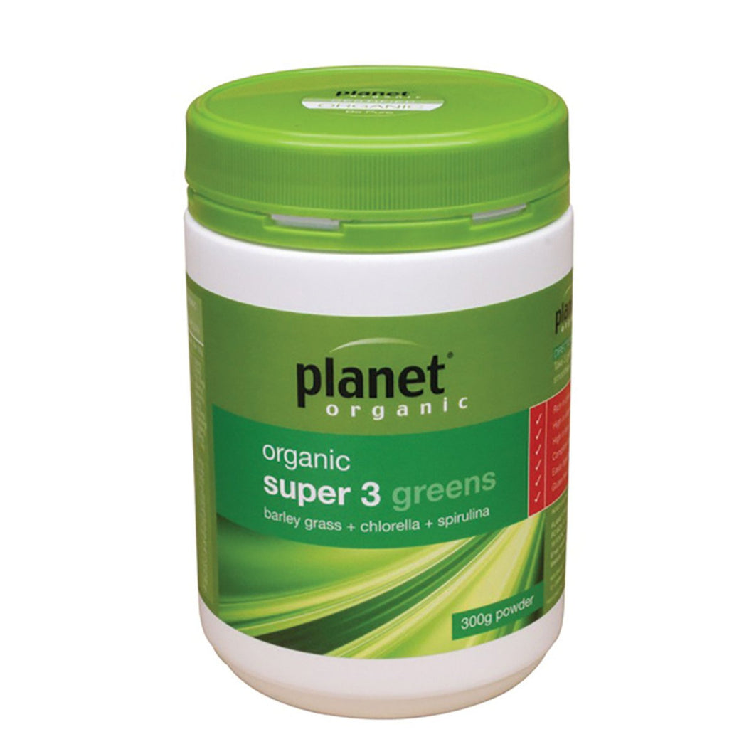 Planet Organic Super 3 Greens Powder 300g