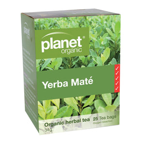 Planet Organic Yerba Mate Herbal Tea x 25 Tea Bags