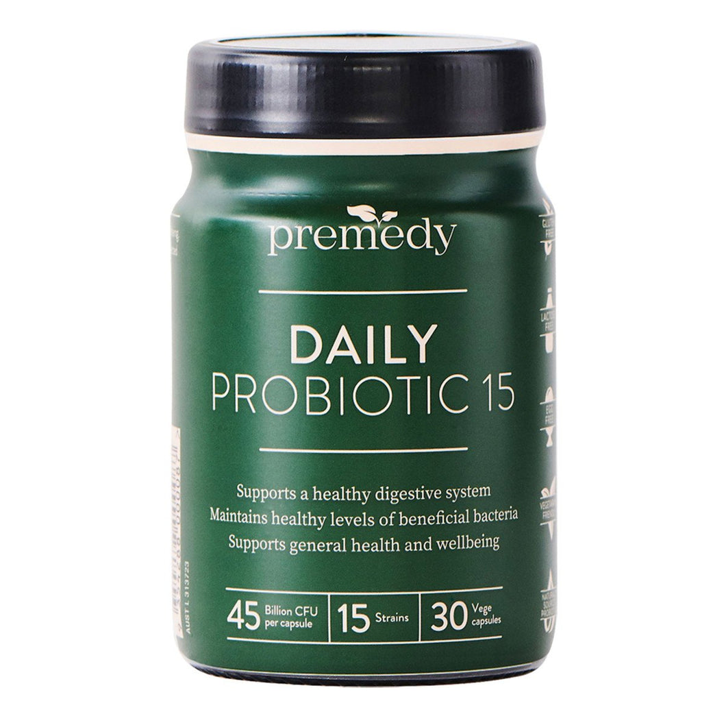 Premedy Daily Probiotic 15, 30 Veggie Capsules
