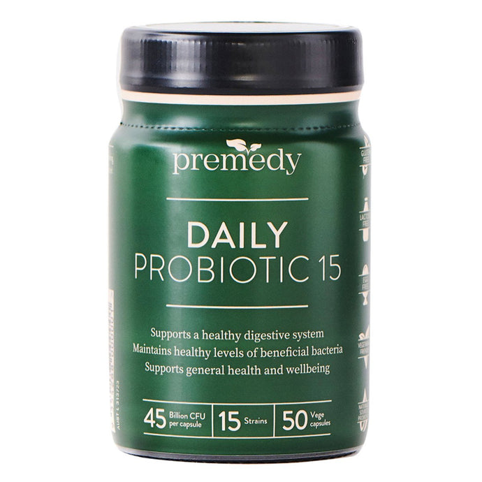 Premedy Daily Probiotic 15, 50 Veggie Capsules