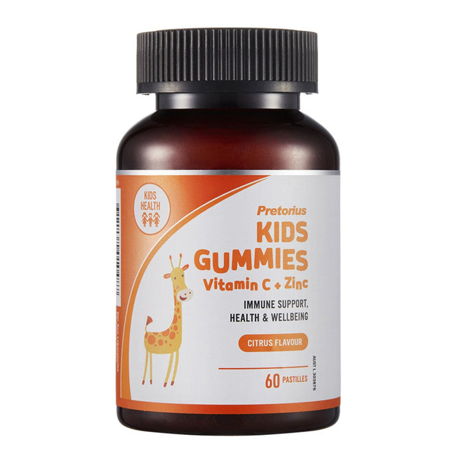 Pretorius Kids Gummies Vitamin C + Zinc (Citrus Flavour) 60 Pastilles