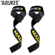 Load image into Gallery viewer, AOLIKES 1 Pair Weightlifting Wristband Sport Professional Training Hand Bands Wrist Support Straps Wraps Guards For Gym Fitness