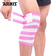 Load image into Gallery viewer, AOLIKES 1PCS Elastic Bandage Tape Sport Knee Support Strap Shin Guard Compression Protector For Ankle Leg Wrist Wrap