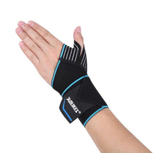 Load image into Gallery viewer, AOLIKES 1pc Sports Wrist Band Wrist Support Strap Wraps Hand Sprain Wraps Bandage Fitness Training Safety Hand Bands Belt