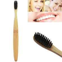Load image into Gallery viewer, Natural Environmental Protection Teeth Whitening Bamboo Handle Soft Toothbrush