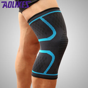 AOLIKES 1Pc Knee Support Knee Pad Brace Kneepad Gym Weight lifting Knee Wraps Bandage Straps Guard Compression Knee Sleeve Brace