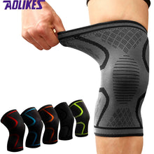 Load image into Gallery viewer, AOLIKES 1Pc Knee Support Knee Pad Brace Kneepad Gym Weight lifting Knee Wraps Bandage Straps Guard Compression Knee Sleeve Brace