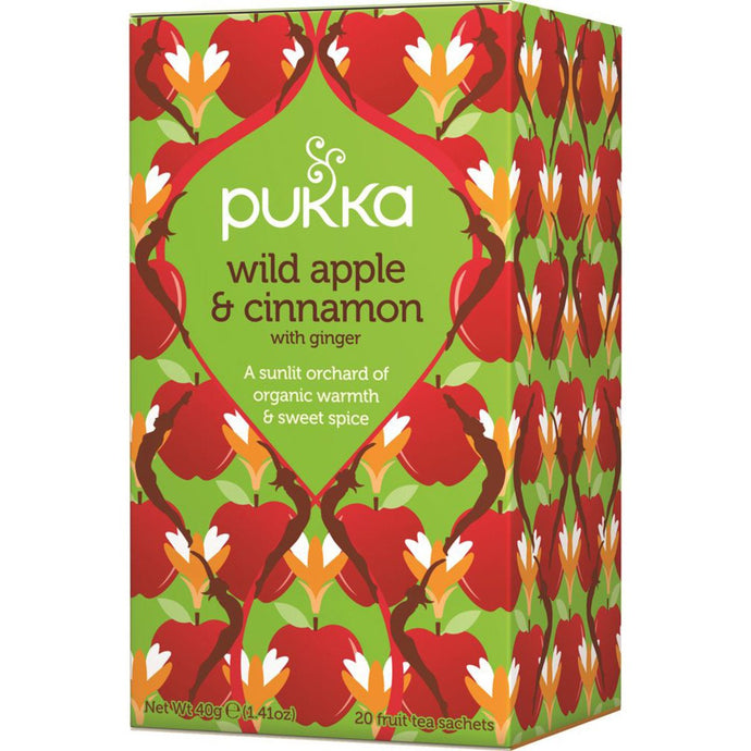 Pukka Wild Apple & Cinnamon x 20 Tea Bags