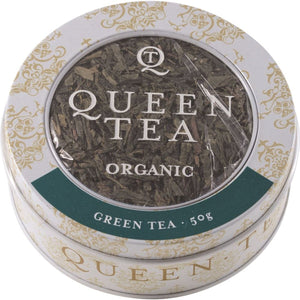 Queen Tea Organic Green Tea Tin 50g