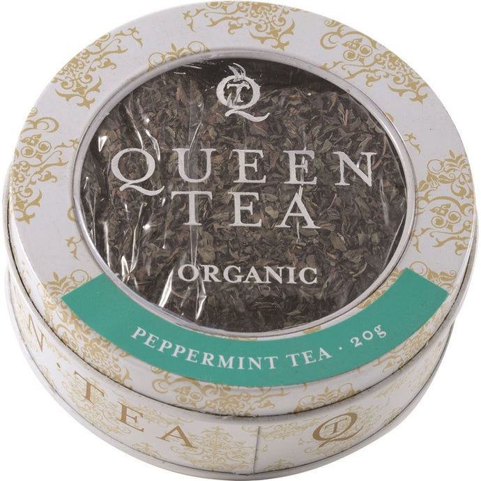 Queen Tea Organic Peppermint Tea Tin 20g