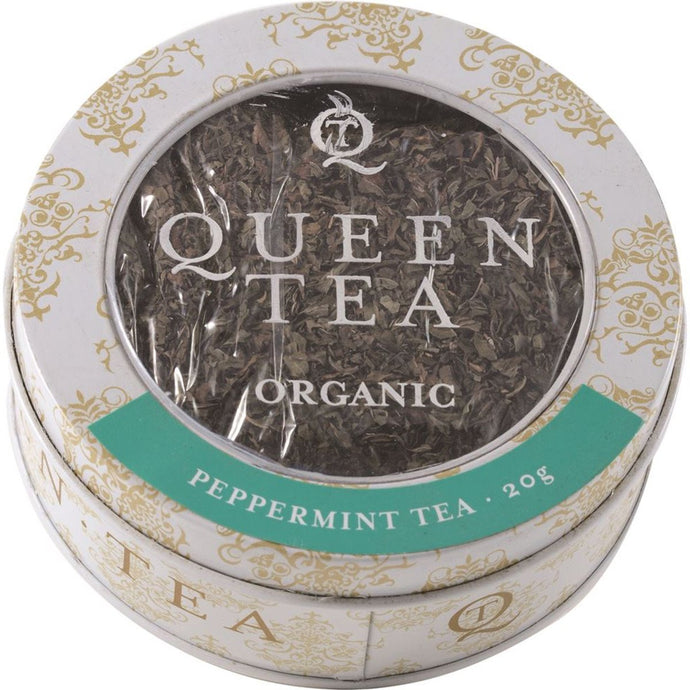 Queen Tea Organic Peppermint Tea Tin 20g