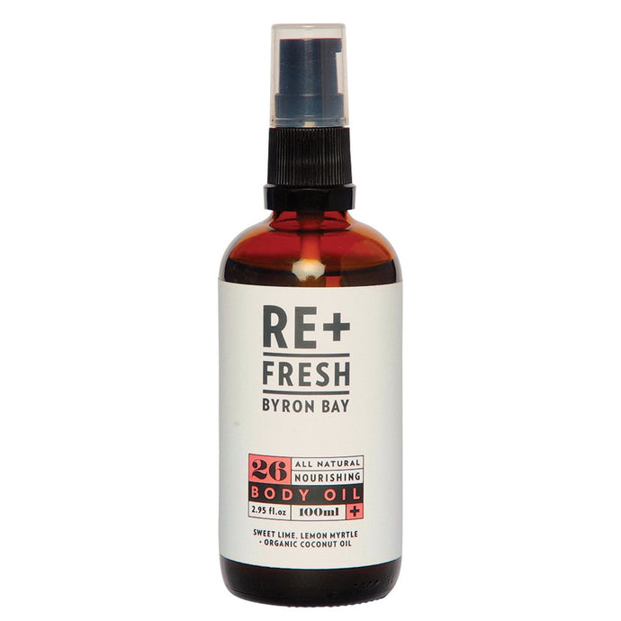 Re+Fresh Byron Bay All Natural Nourishing Body Oil (Sweet Lime Lemon Myrtle & Coconut Oil) 100ml