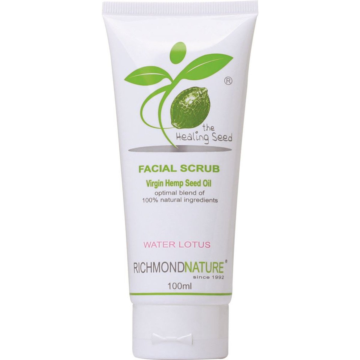 Richmond Nature Virgin Hemp Seed Oil Facial Scrub Water Lotus 100ml