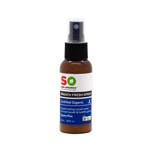 Saba Organics Certified Organic Breath Fresh Spray Sports Plus 50ml