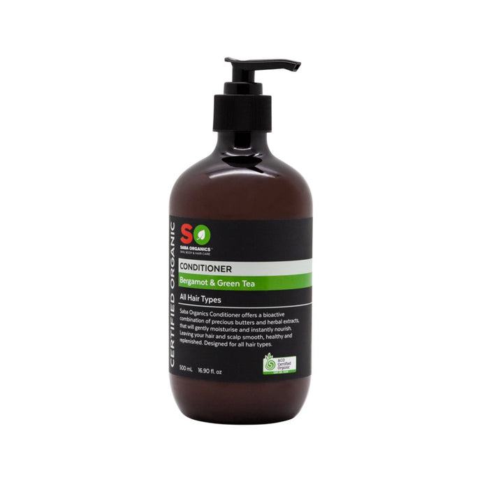 Saba Organics Certified Organic Conditioner Bergamot & Green Tea (All Hair Types) 500ml