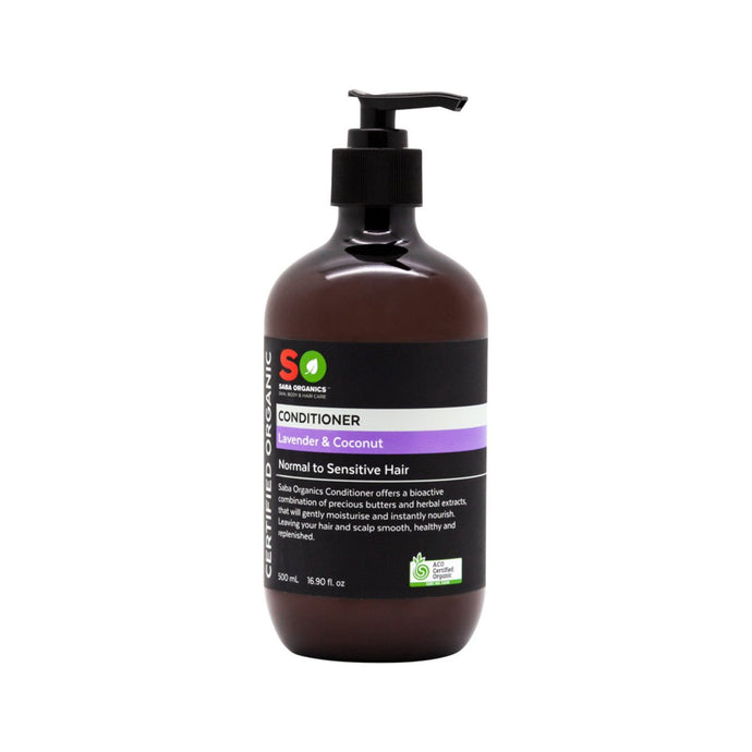 Saba Organics Certified Organic Conditioner Lavender & Coconut (Normal/Sensitive) 500ml