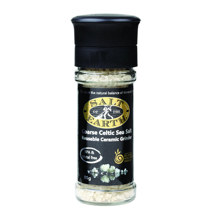 Salt of the Earth Ceramic Grinder Salt Coarse Celtic 80g