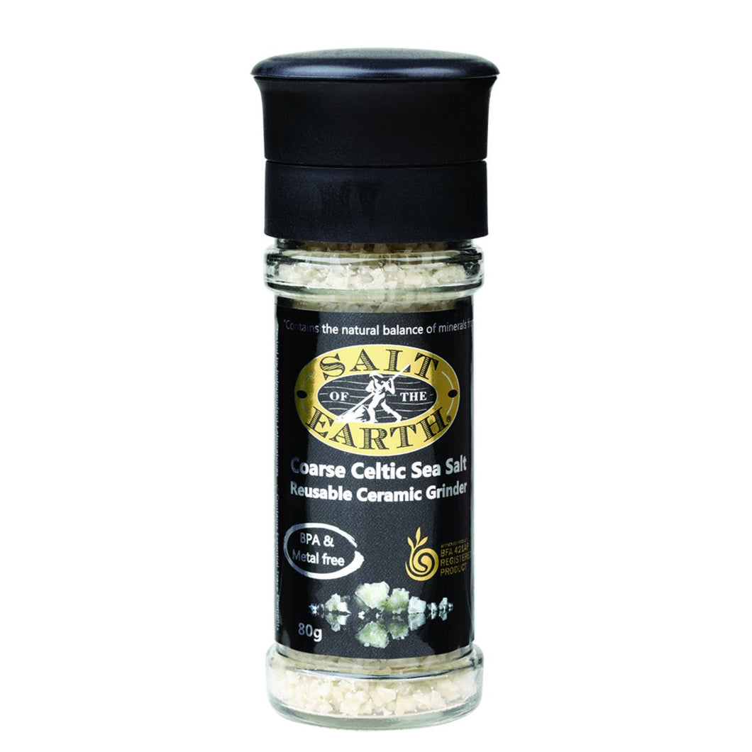 Salt of the Earth Ceramic Grinder Salt Coarse Celtic 80g