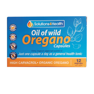 Solutions, 4 Health, Oil Of Wild Oregano, 12 Veggie Capsules