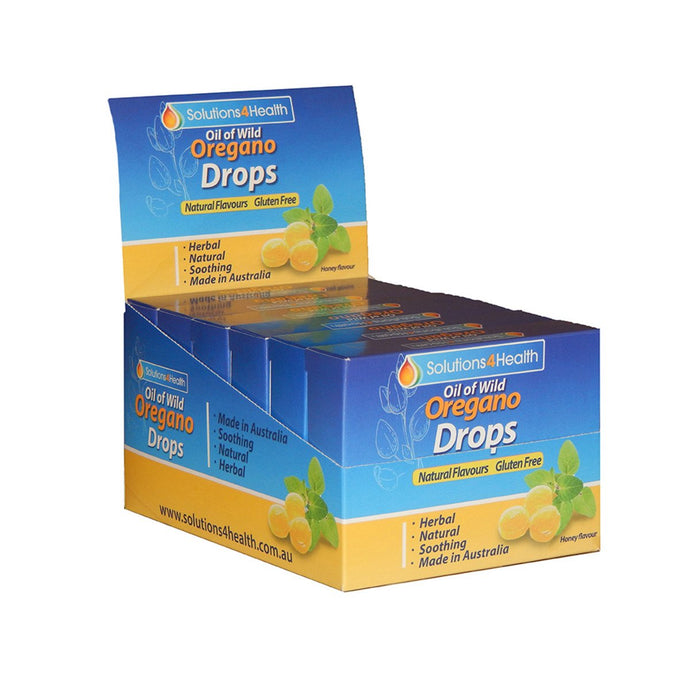 Solutions 4 Health Oil Of Wild Oregano Lozenge Drops 12 Pack x 6 Display