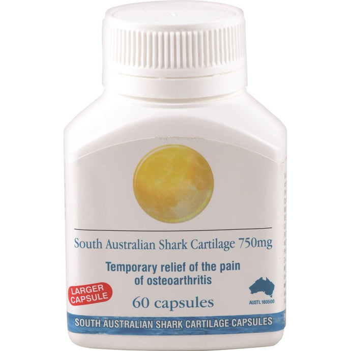 South Australian Shark Cartilage 750Mg 60 Capsules