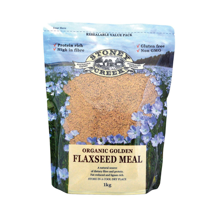 Stoney Creek Organic Flaxseed Meal Golden 1Kg