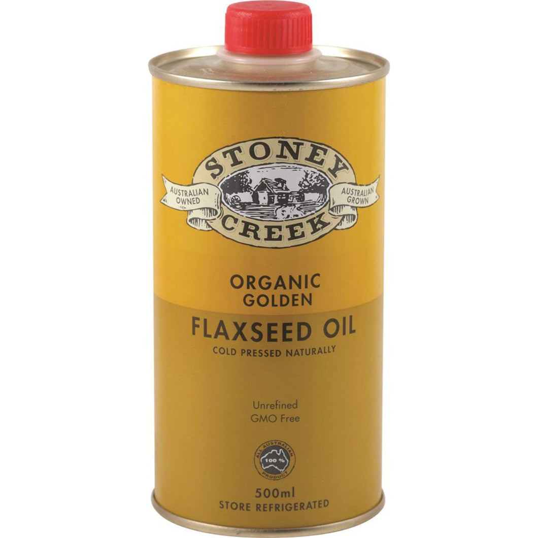 Stoney Creek Organic Flaxseed Oil Golden 500ml