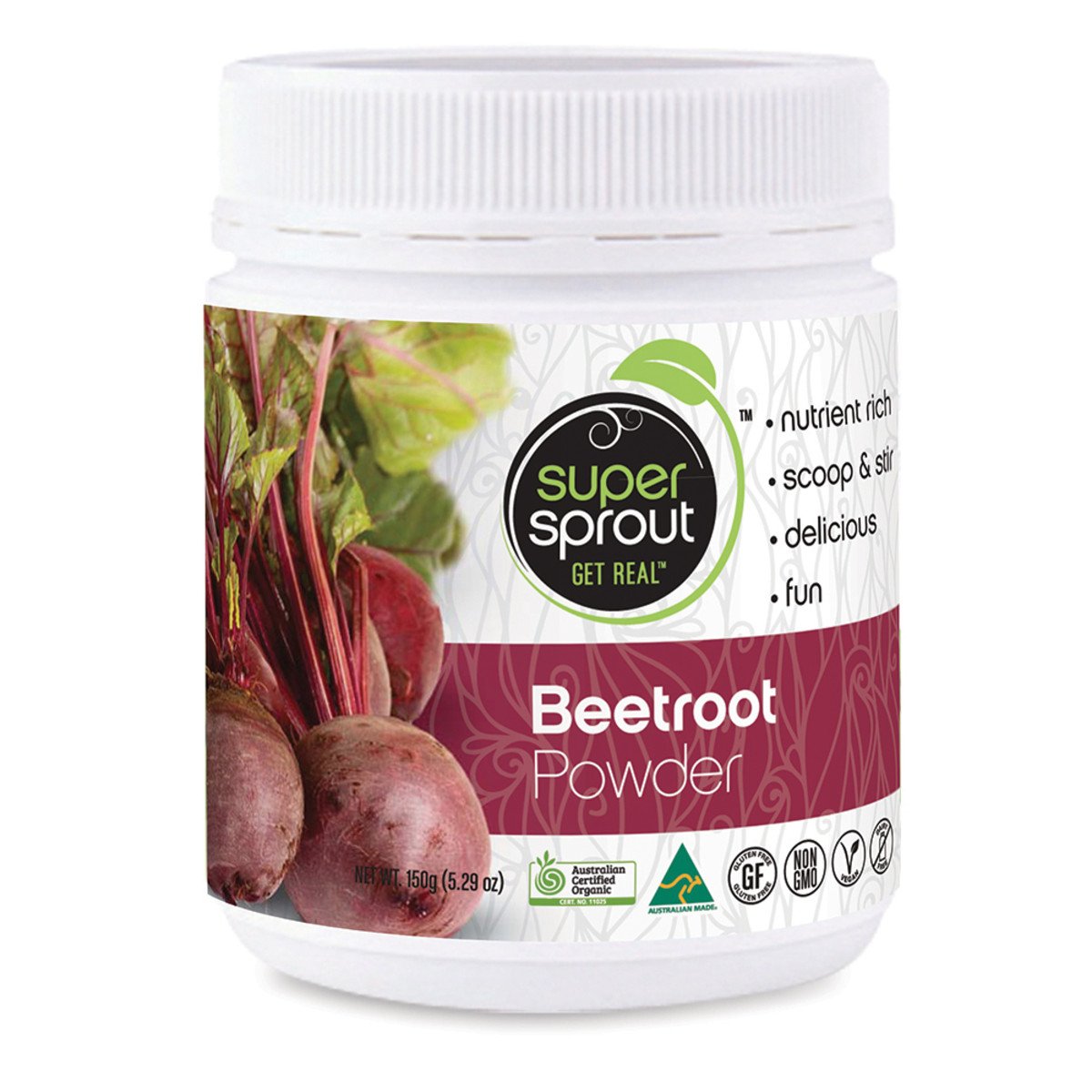 Buy Super Sprout Beetroot Powder 150g Online - Megavitamins Online ...