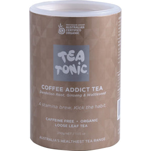 Tea Tonic Organic Coffee Addict Tea Tube 200g