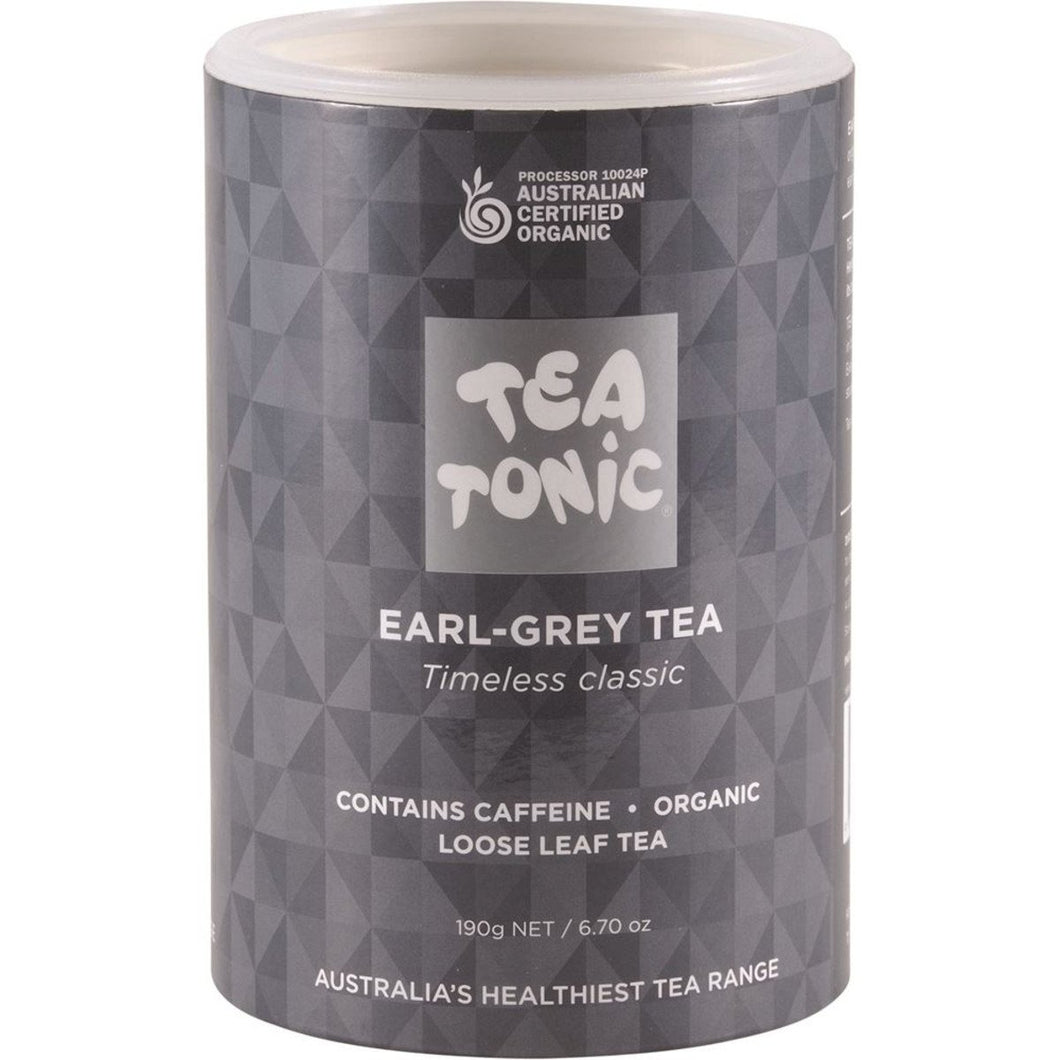 Tea Tonic Organic Earl-Grey Tea Tube 190g