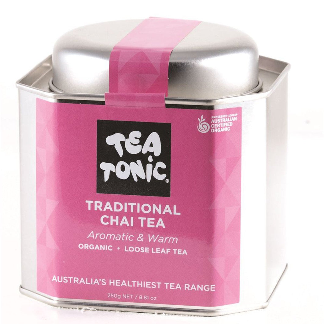 Tea Tonic Organic Traditional Chai Tea Tin 250g