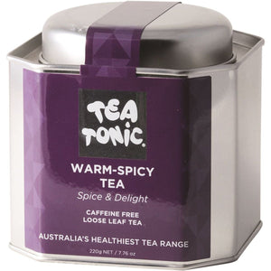 Tea Tonic Organic Warm-Spicy Tea Tin 220g